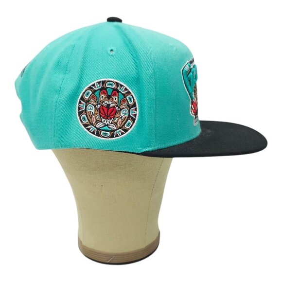 Vancouver Grizzlies Embroidered 3D Logo Snapback Cap Trucker Hat Mitchell Ness - Picture 12 of 14